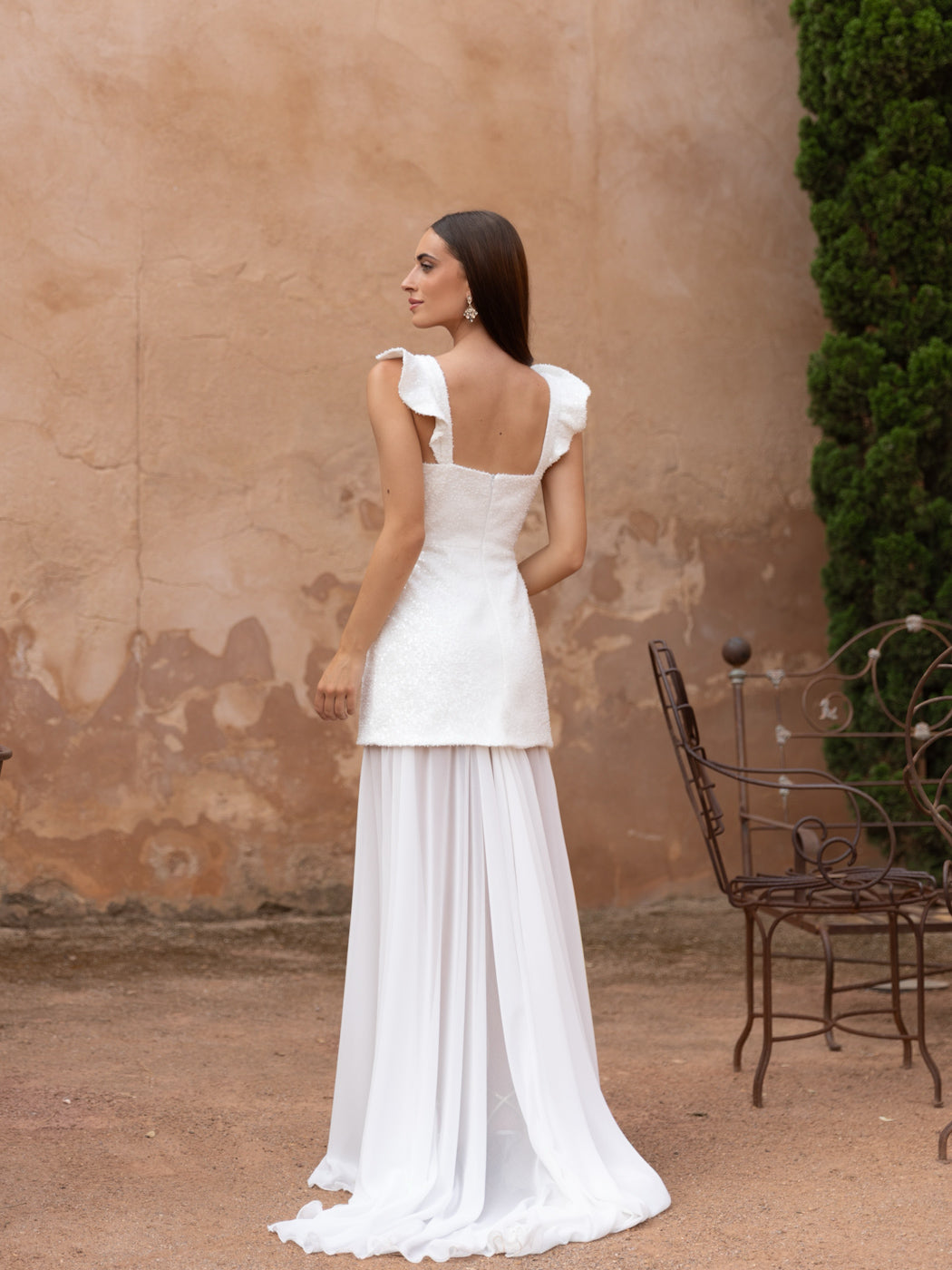 JIMENA - VESTIDO LARGO CON LAZO HOMBROS
