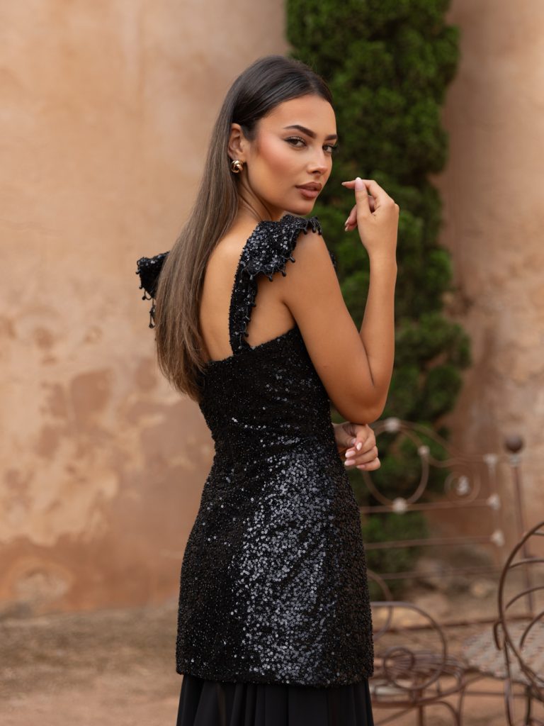 JIMENA - VESTIDO LARGO CON LAZO HOMBROS