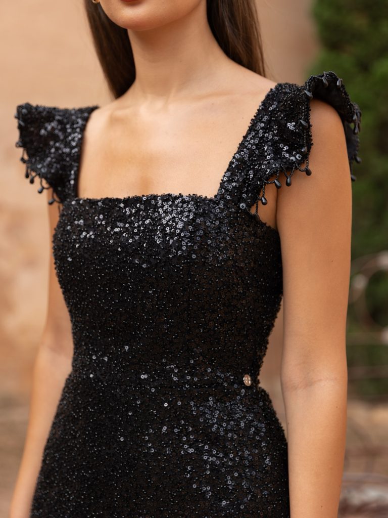 JIMENA - VESTIDO LARGO CON LAZO HOMBROS