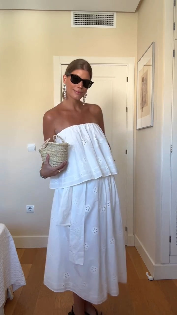 UMA - CONJUNTO TOP Y FALDA