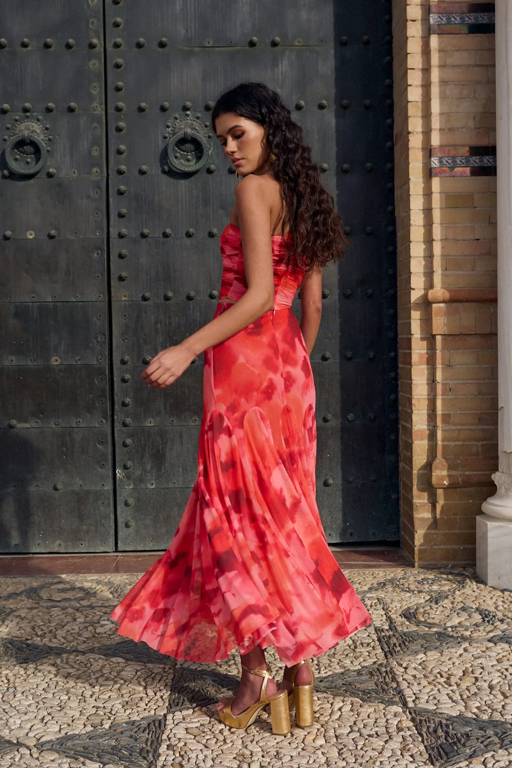 CONCHI - CONJUNTO DE TOP Y FALDA