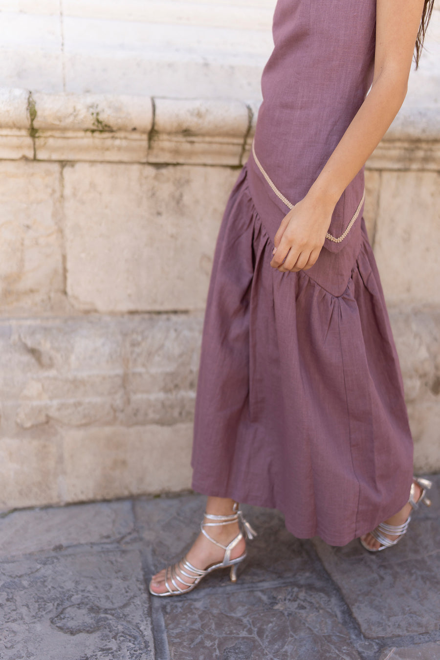 ESTELA - CONJUNTO TOP Y FALDA