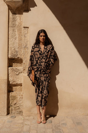 ESTHER - VESTIDO KAFTÁN ESTAMPADO