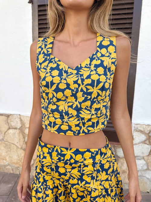 NIEVES - CONJUNTO DE TOP Y FALDA