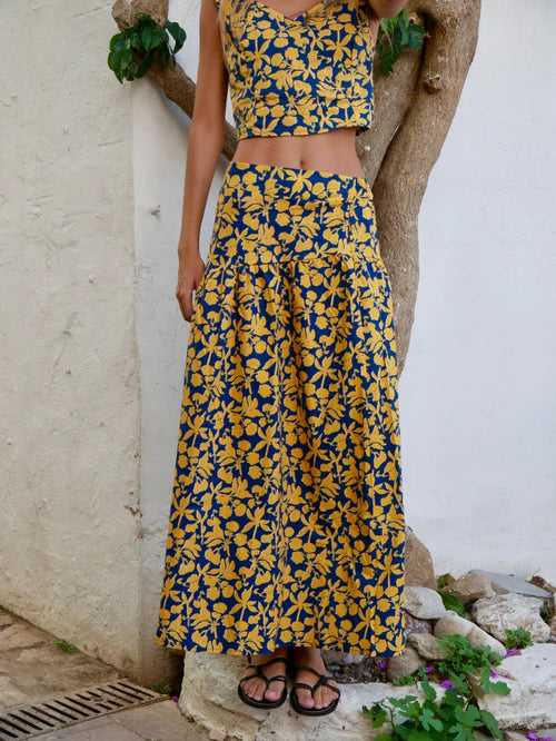 NIEVES - CONJUNTO DE TOP Y FALDA