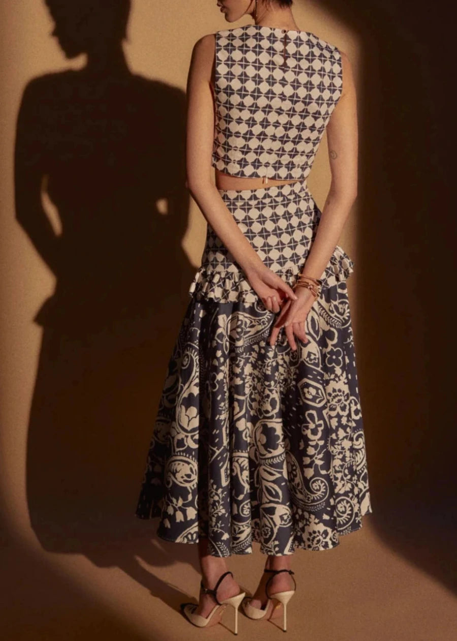 IRENE - CONJUNTO TOP Y FALDA