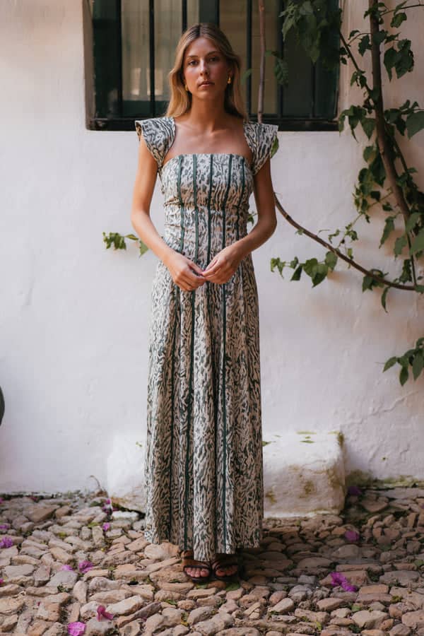 SYLVIA-  VESTIDO ESTAMPADO MULTIPOSICIÓN