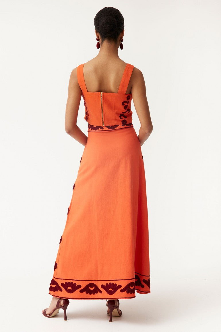 ALMA - CONJUNTO TOP Y FALDA