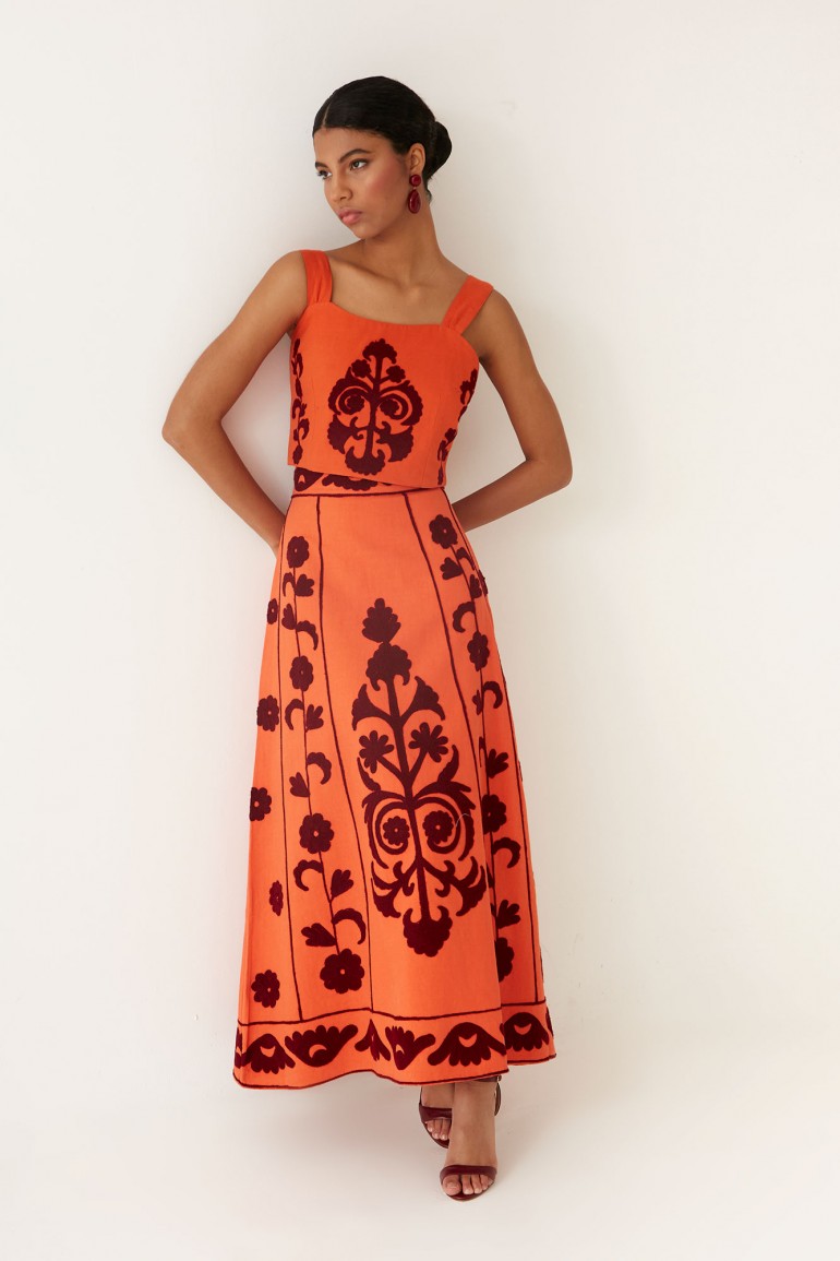 ALMA - CONJUNTO TOP Y FALDA