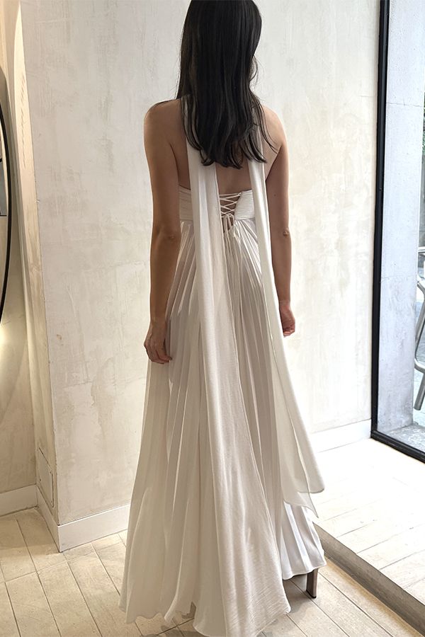 ITZIAR - VESTIDO LARGO PALABRA DE HONOR