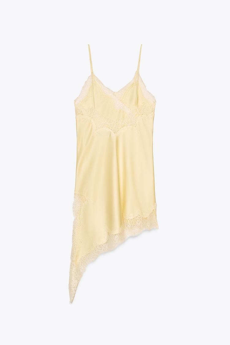 ISABEL - VESTIDO ASIMÉTRICO CON ENCAJE