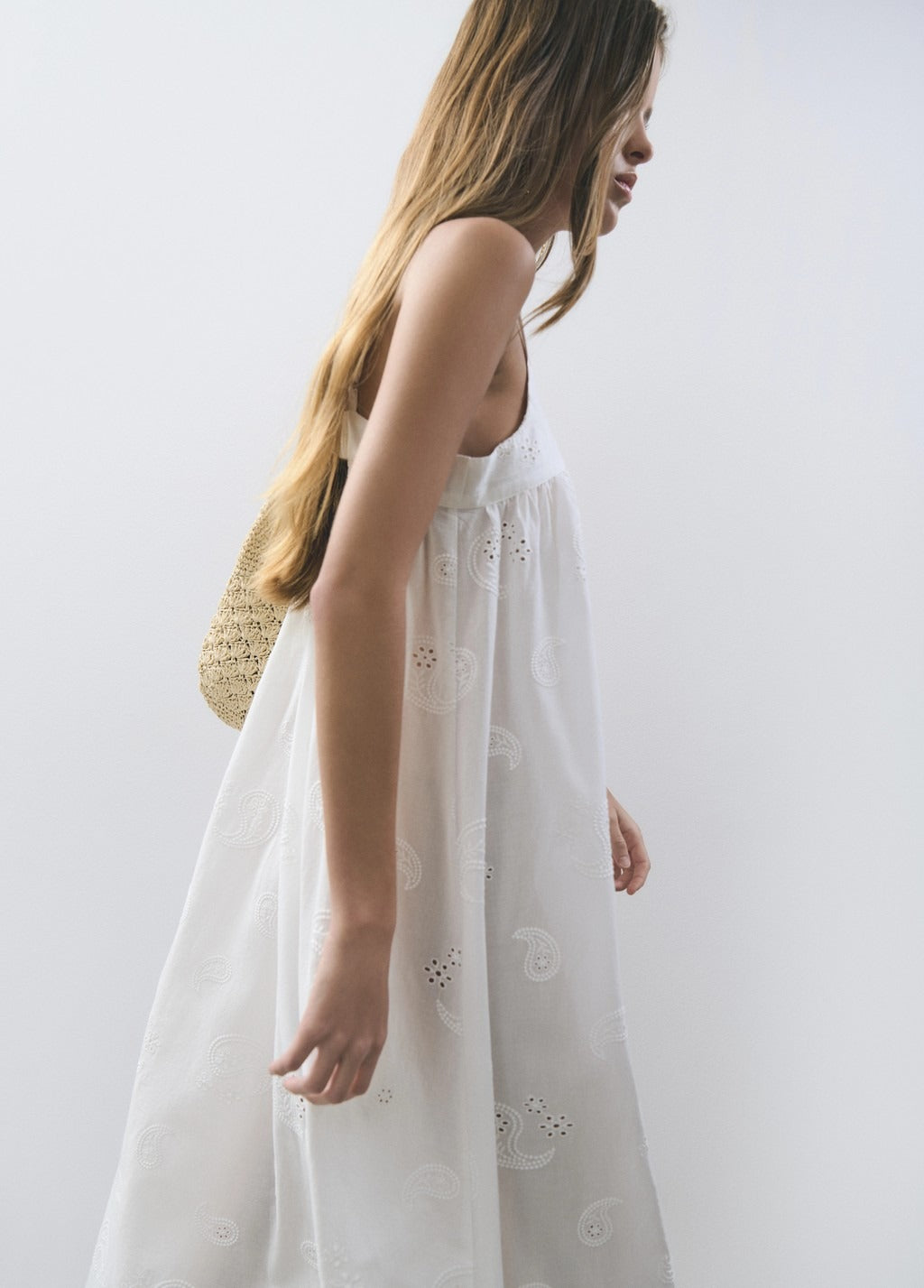 IZASKUN - VESTIDO LARGO ESTAMPADO PAISLEY