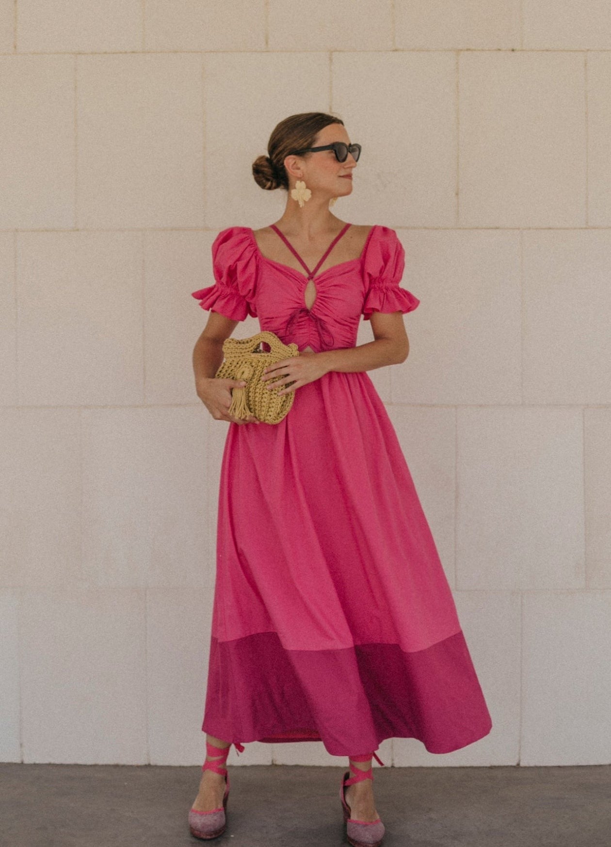 JOHANNA - VESTIDO MIDI MANGAS FAROL