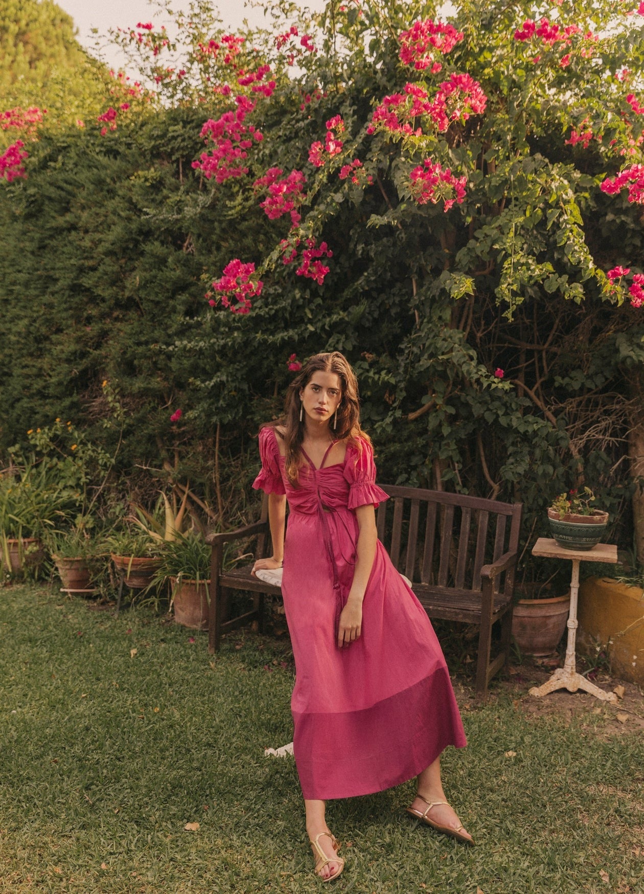 JOHANNA - VESTIDO MIDI MANGAS FAROL