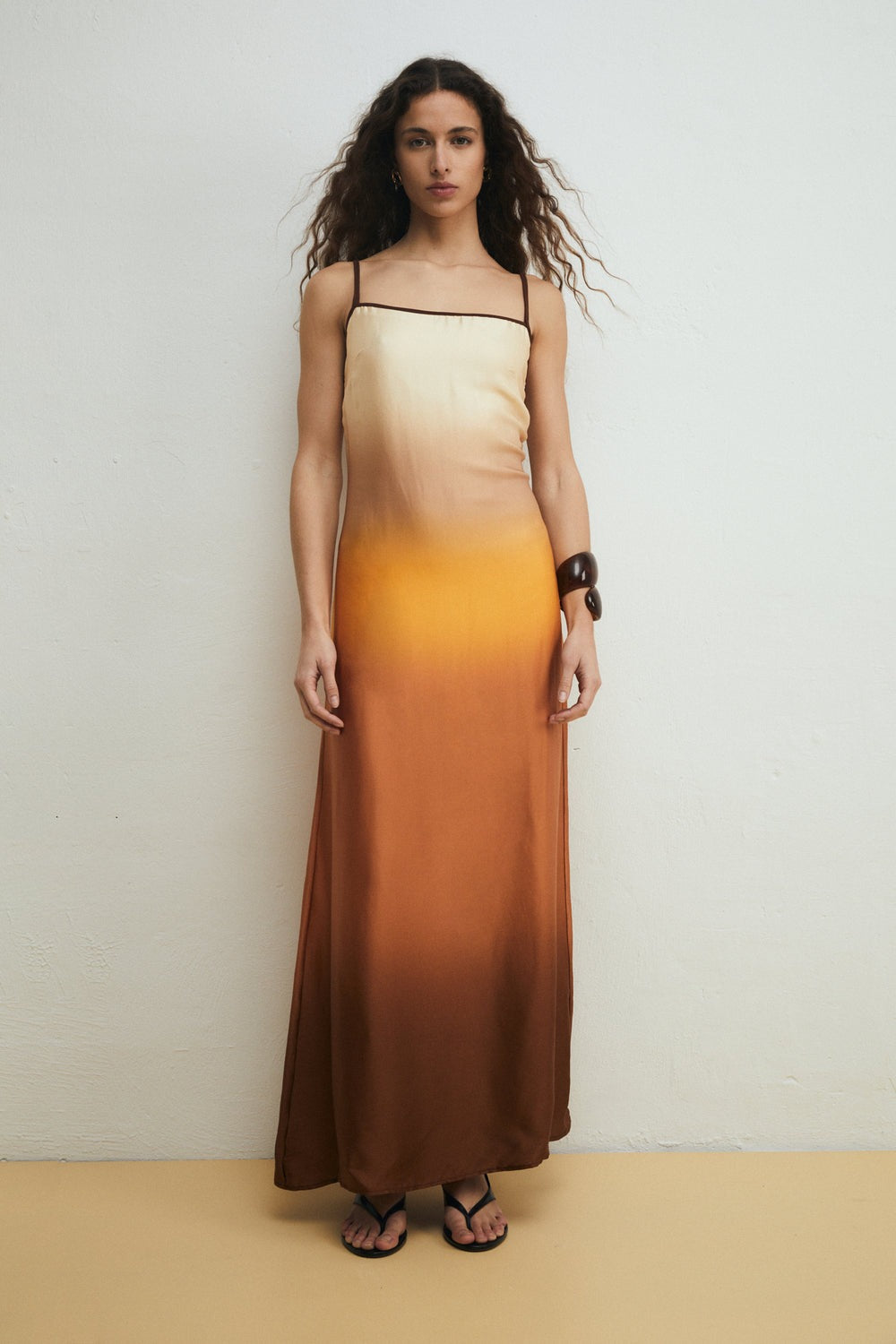 JUANA - VESTIDO SATINADO TIRANTES FINOS