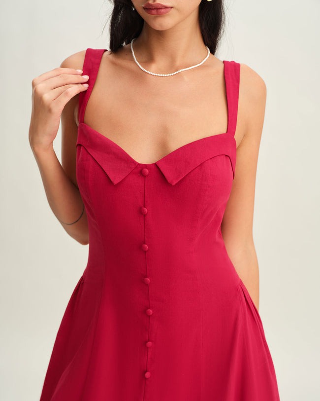 LARA - VESTIDO ALGODÓN ESCOTE CORAZÓN