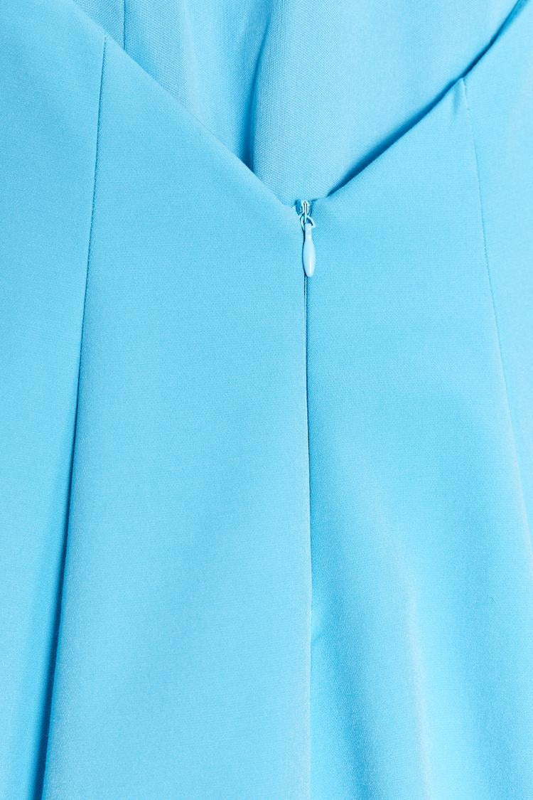 LEANDRA - VESTIDO CORTO HALTER FALDA EVASÉ