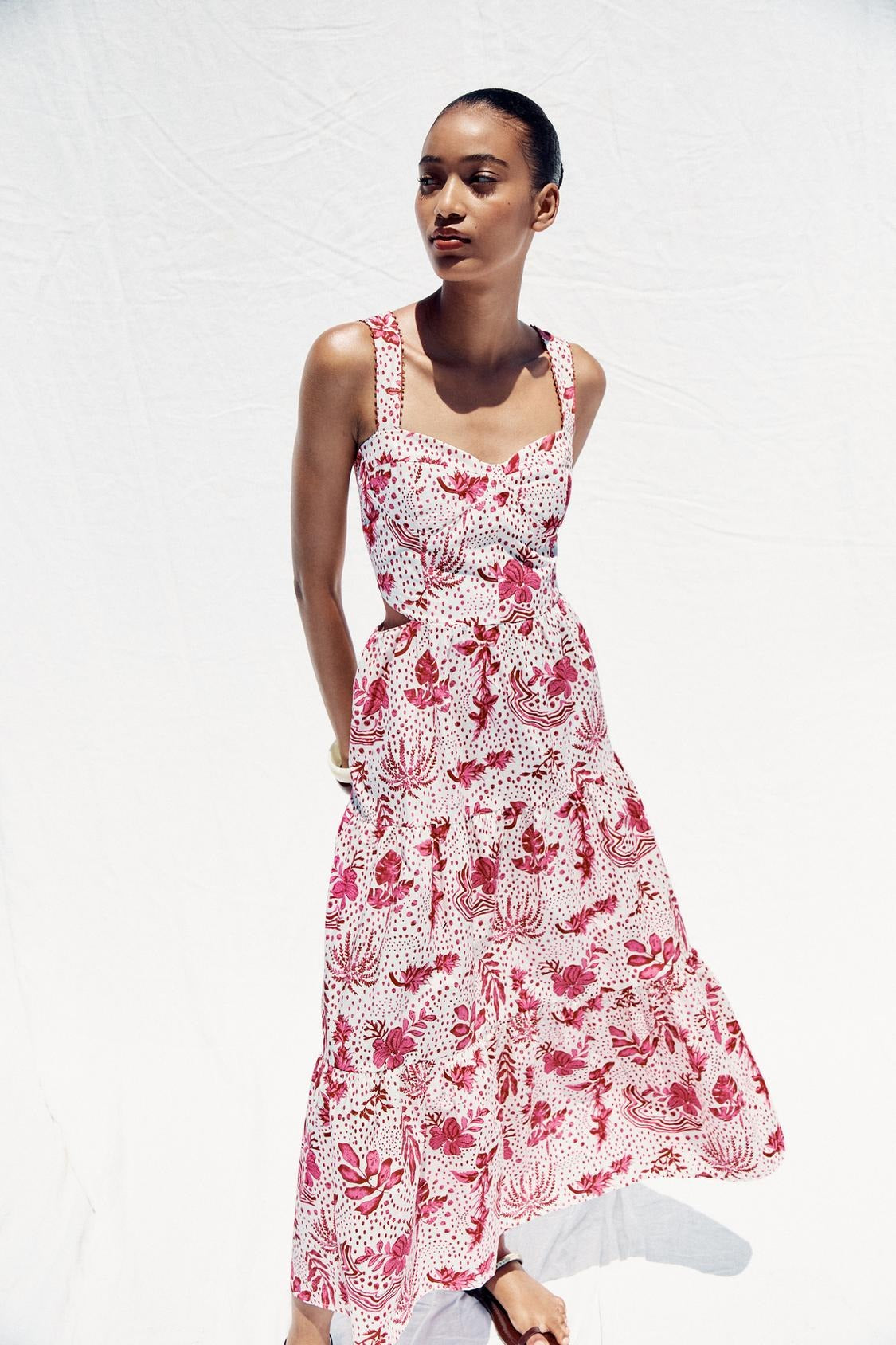 MAITE - VESTIDO LARGO ESTAMPADO CON ABERTURAS