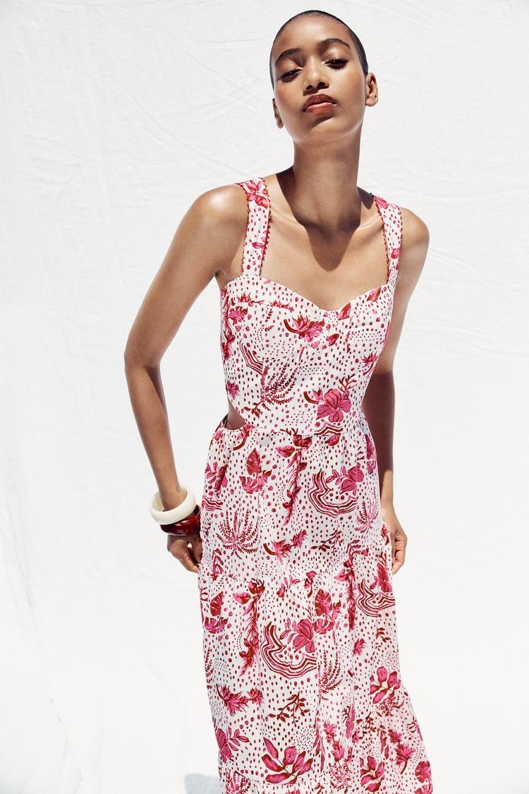 MAITE - VESTIDO LARGO ESTAMPADO CON ABERTURAS