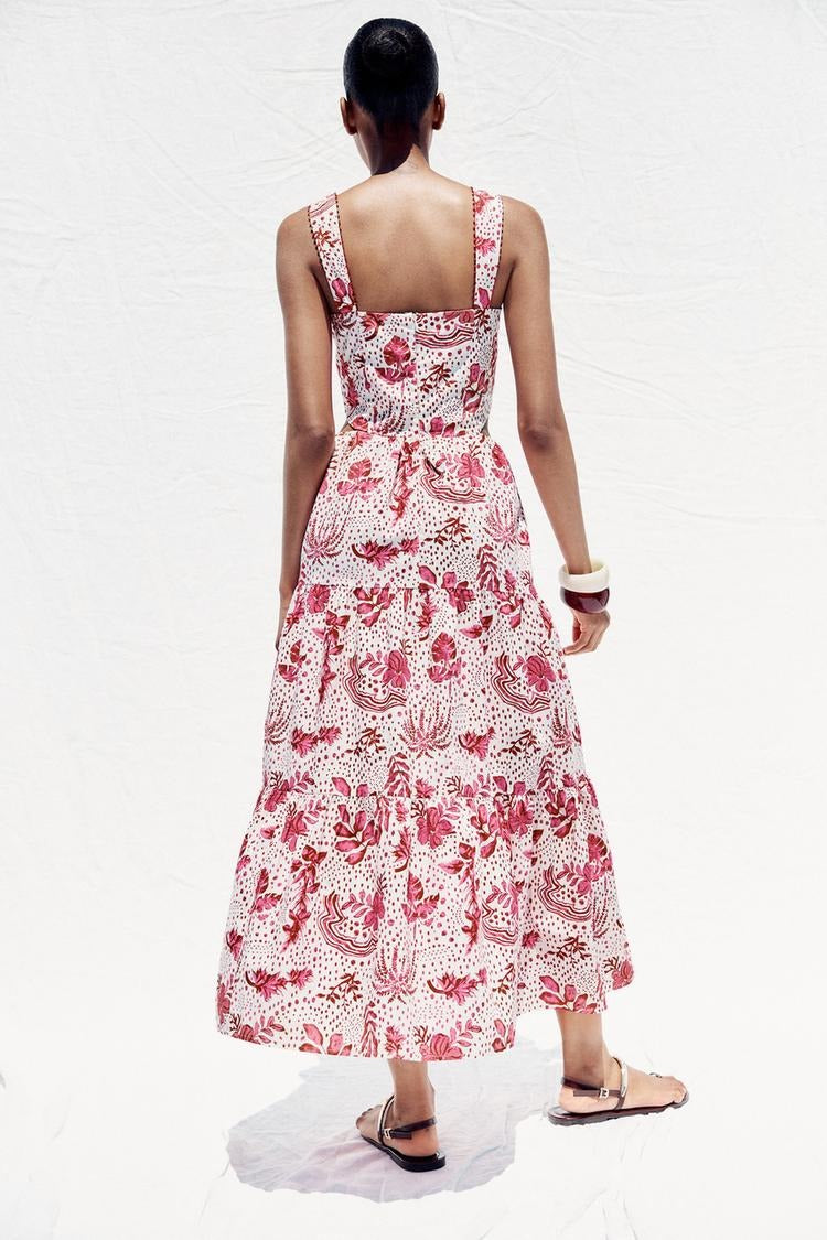 MAITE - VESTIDO LARGO ESTAMPADO CON ABERTURAS