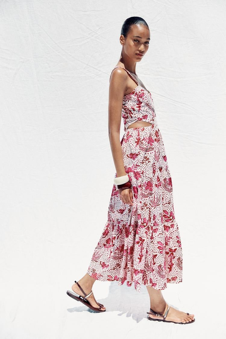 MAITE - VESTIDO LARGO ESTAMPADO CON ABERTURAS