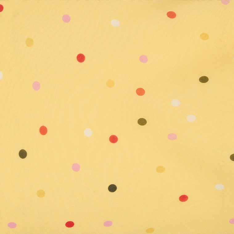 MELINDA - VESTIDO MINI AMARILLO VOLANTES LUNARES