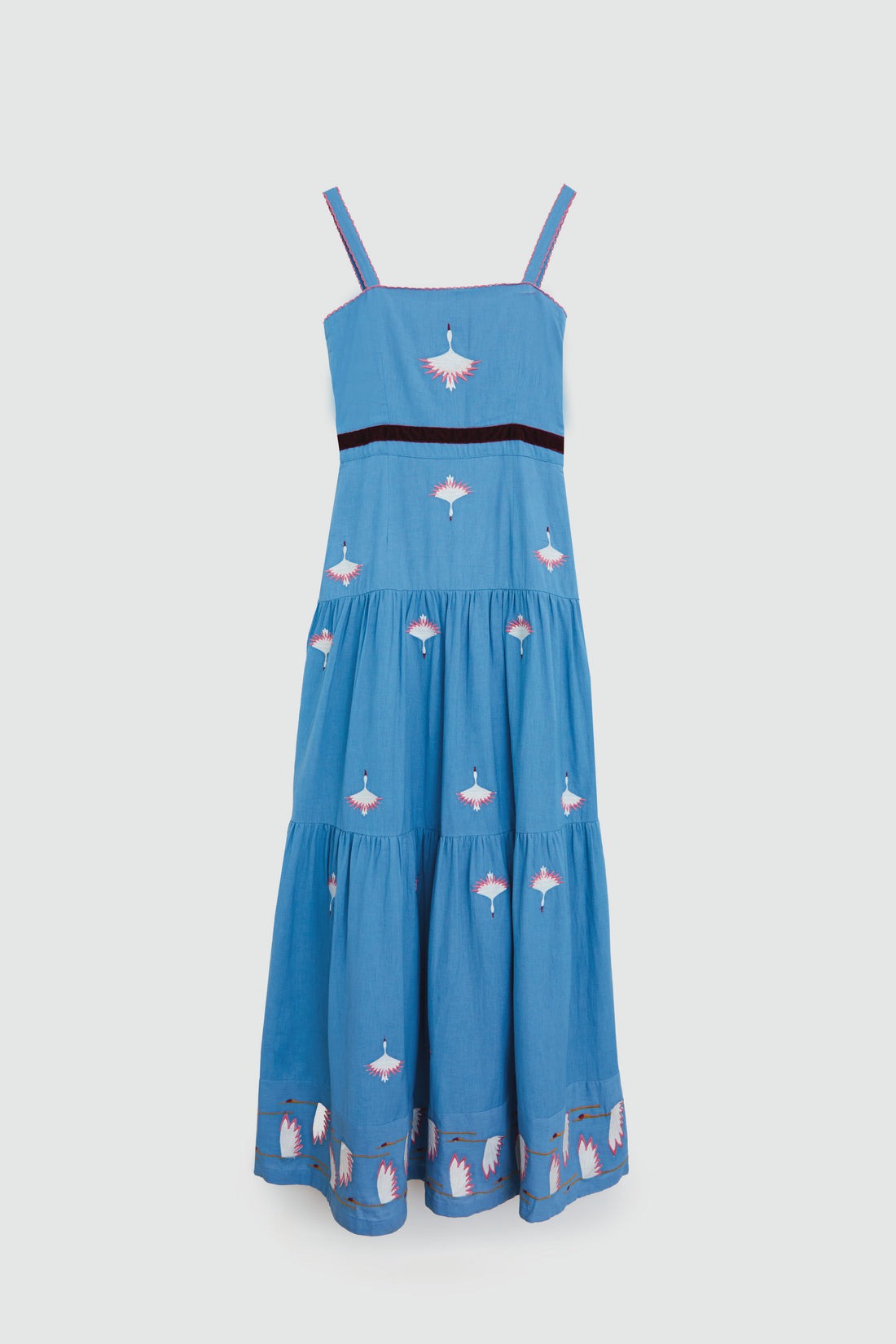 MELODY - VESTIDO BORDADO TIRANTES ANCHOS