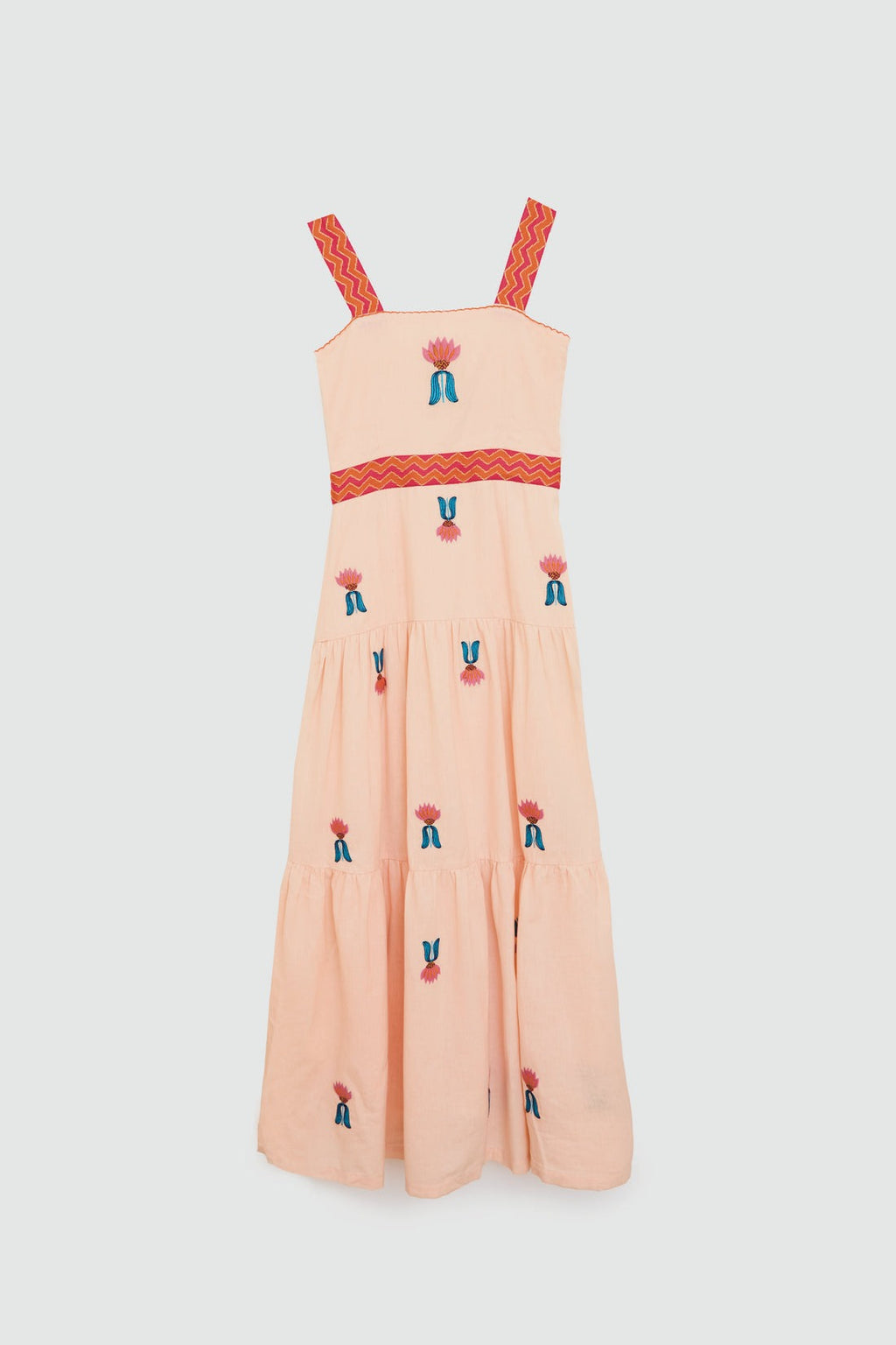 MELODY - VESTIDO BORDADO TIRANTES ANCHOS