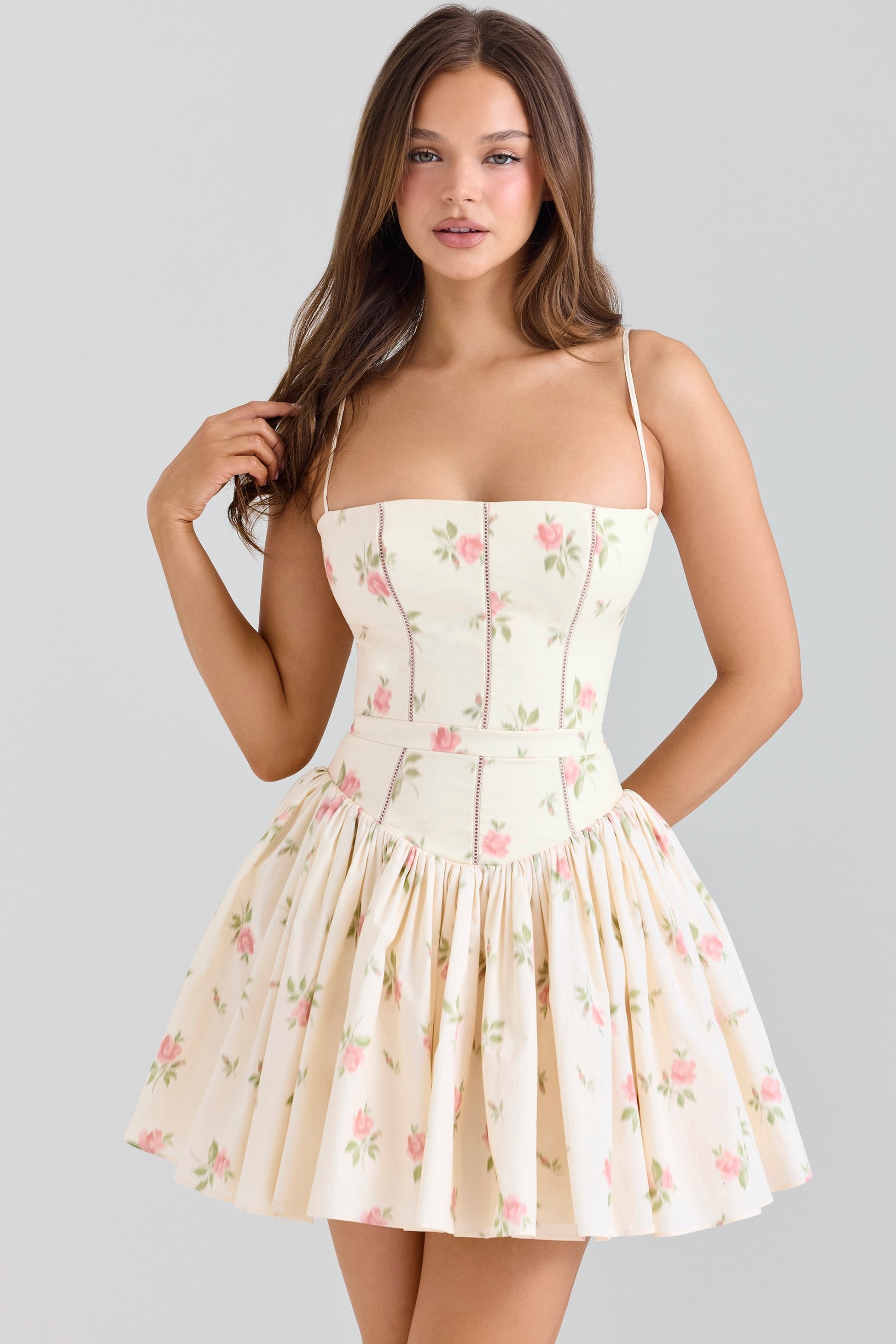 MERCHE - VESTIDO FLORAL TIRANTES AJUSTABLES