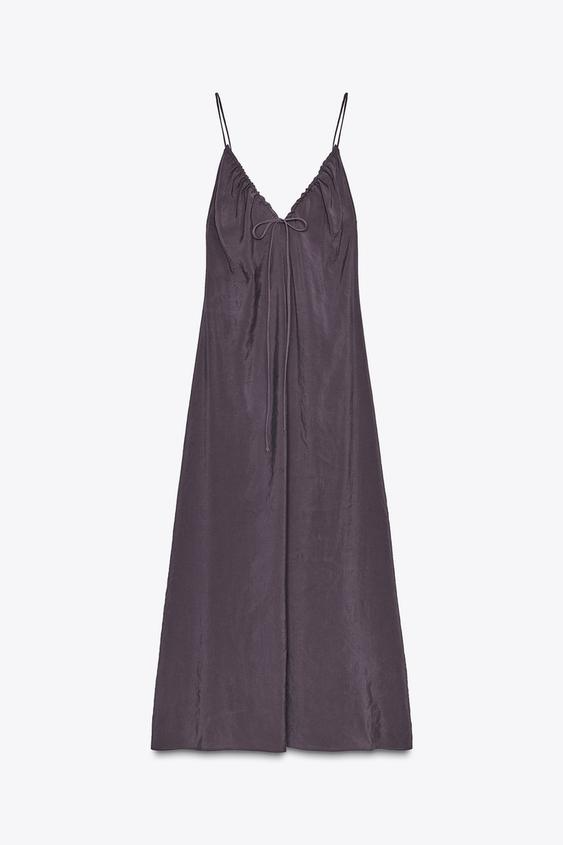 YARA - VESTIDO ESCOTE LAZADA AJUSTABLE