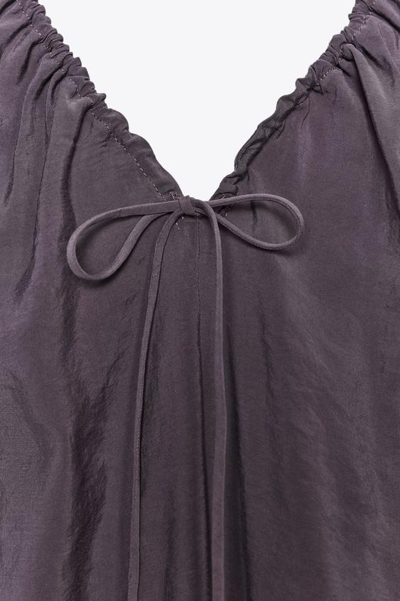YARA - VESTIDO ESCOTE LAZADA AJUSTABLE