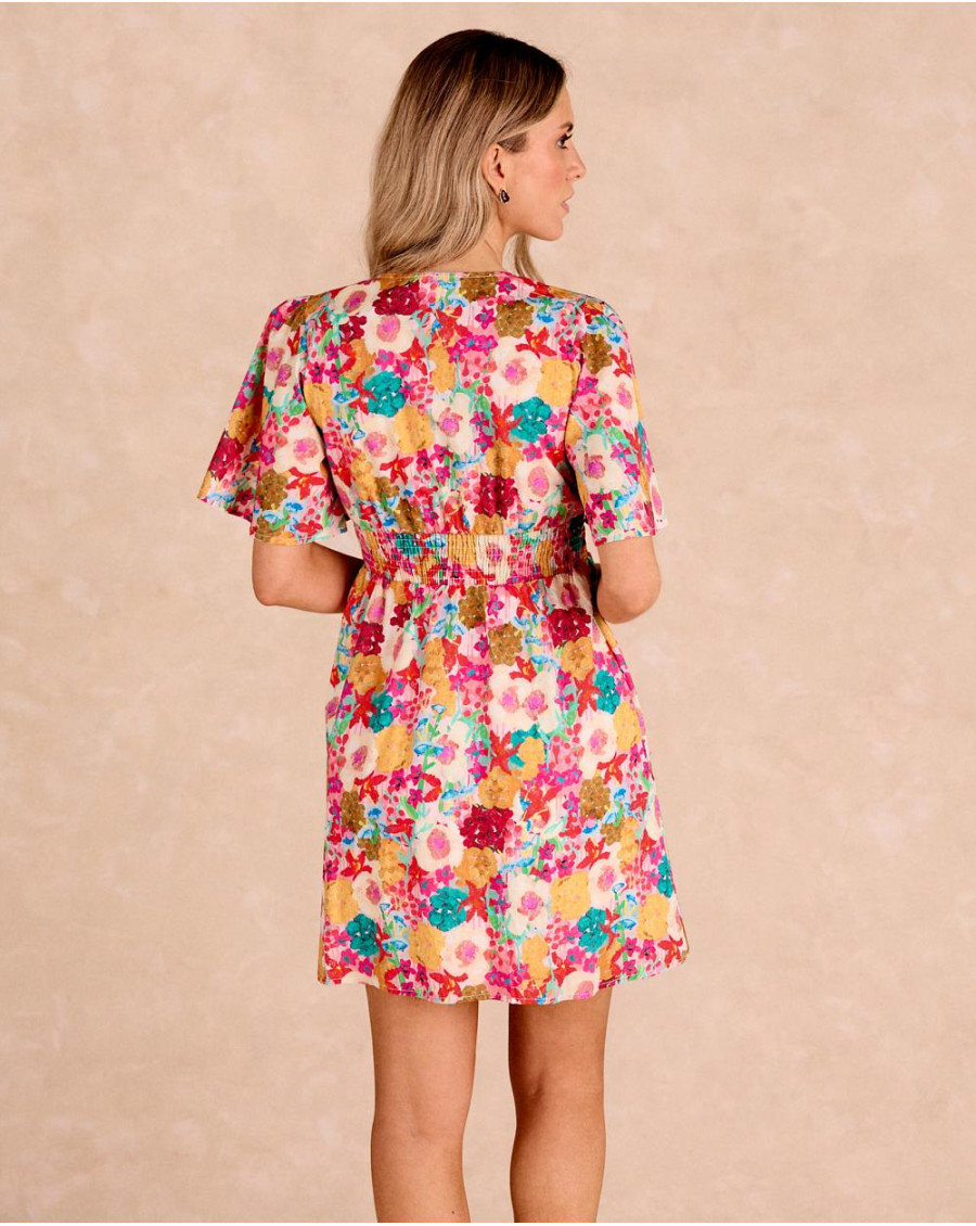 AITANA - VESTIDO FLORAL CON VOLANTES