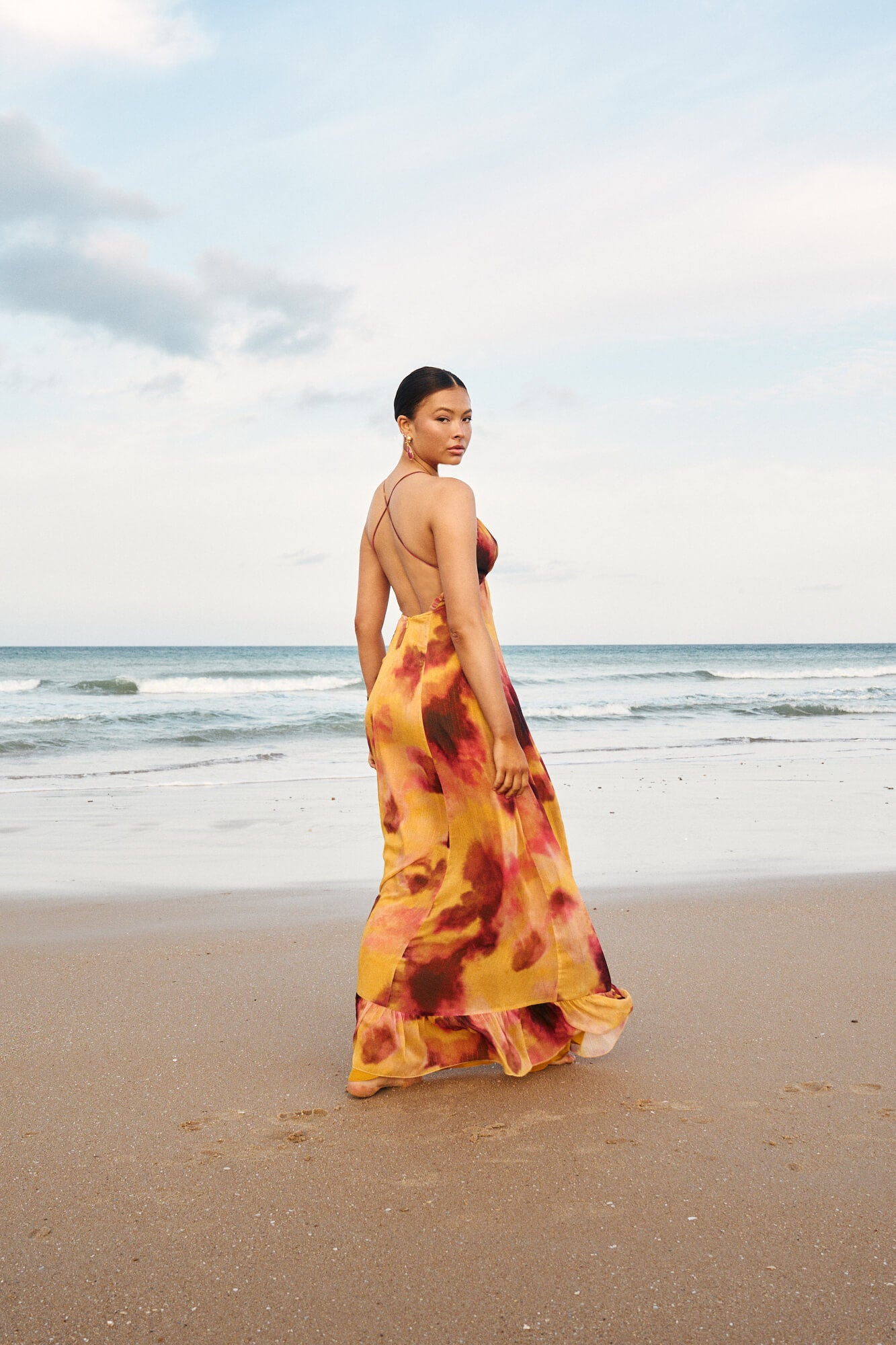 BERNARDA - VESTIDO LARGO ESTAMPADO