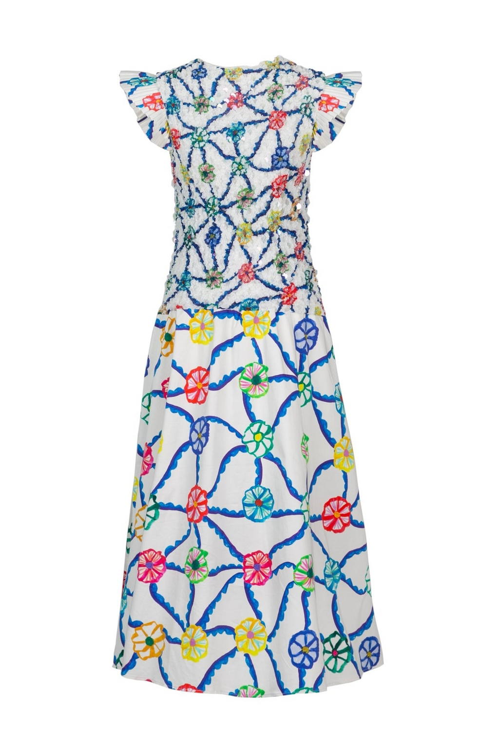 FELIPA - VESTIDO MIDI ESTAMPADO GEOMÉTRICO