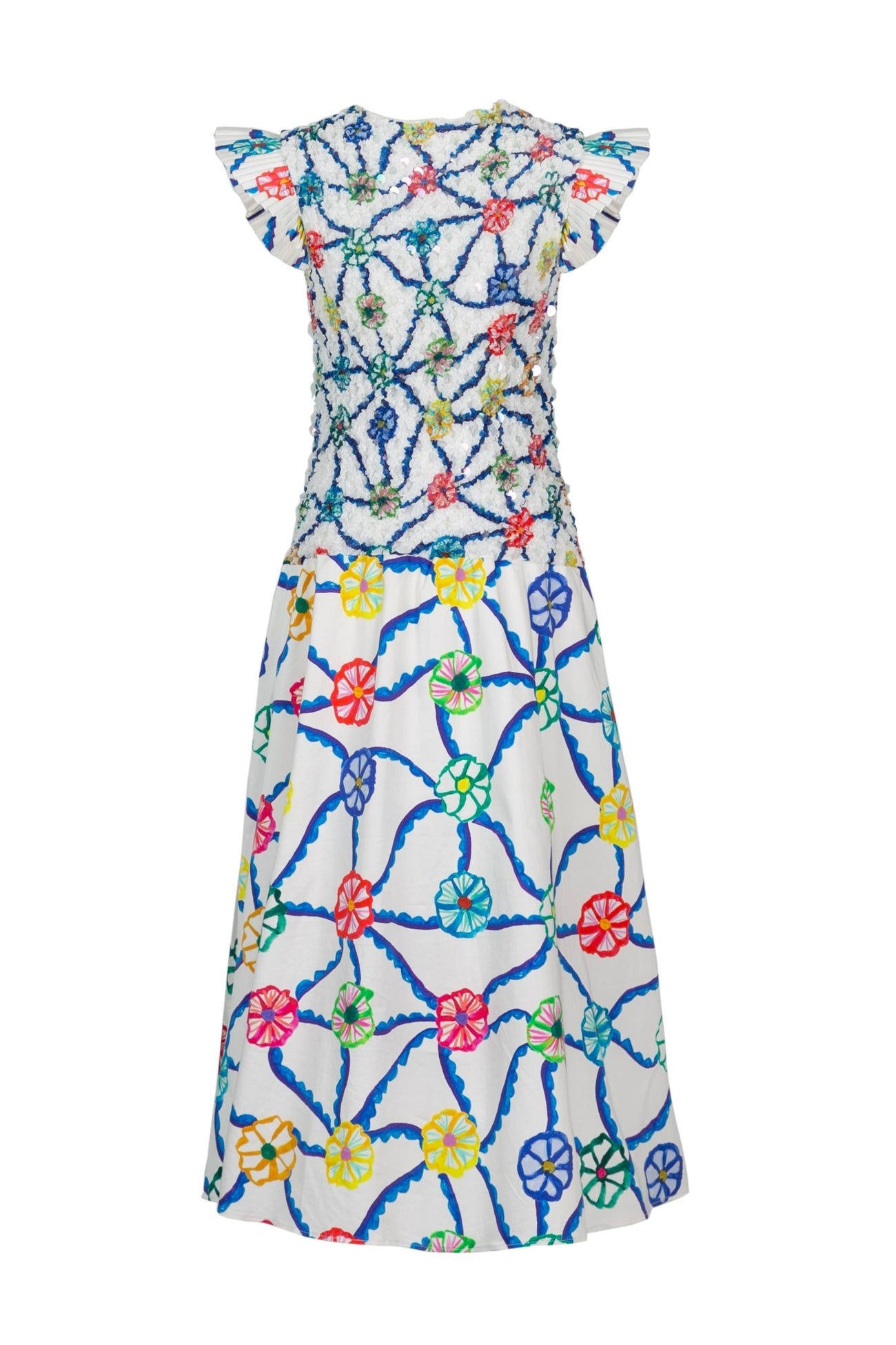 FELIPA - VESTIDO MIDI ESTAMPADO GEOMÉTRICO