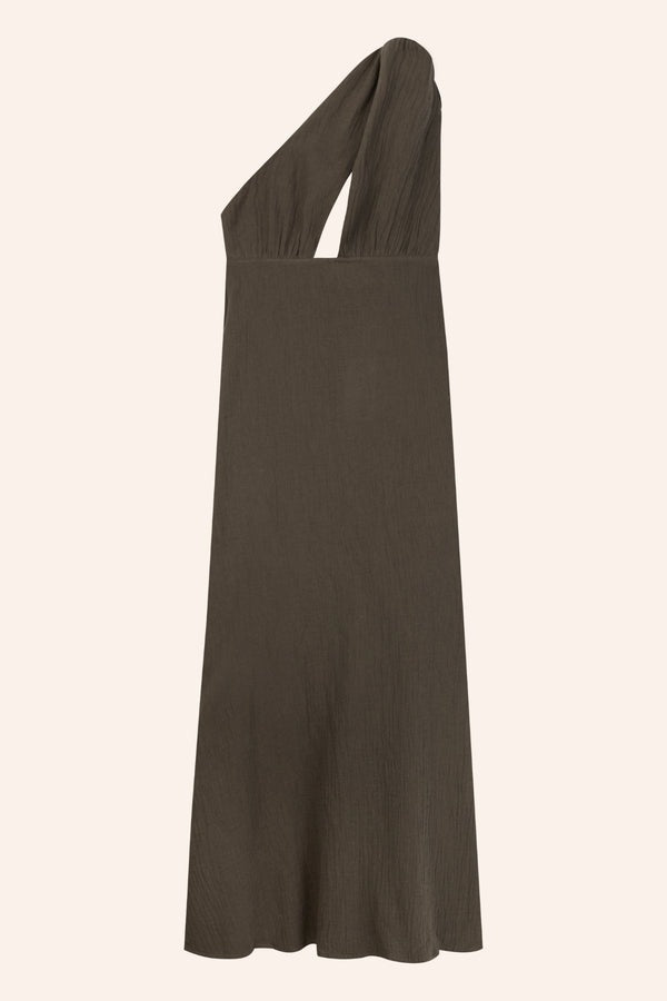 MERLY - VESTIDO ASIMÉTRICO NUDO AJUSTABLE