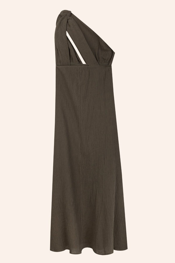 MERLY - VESTIDO ASIMÉTRICO NUDO AJUSTABLE
