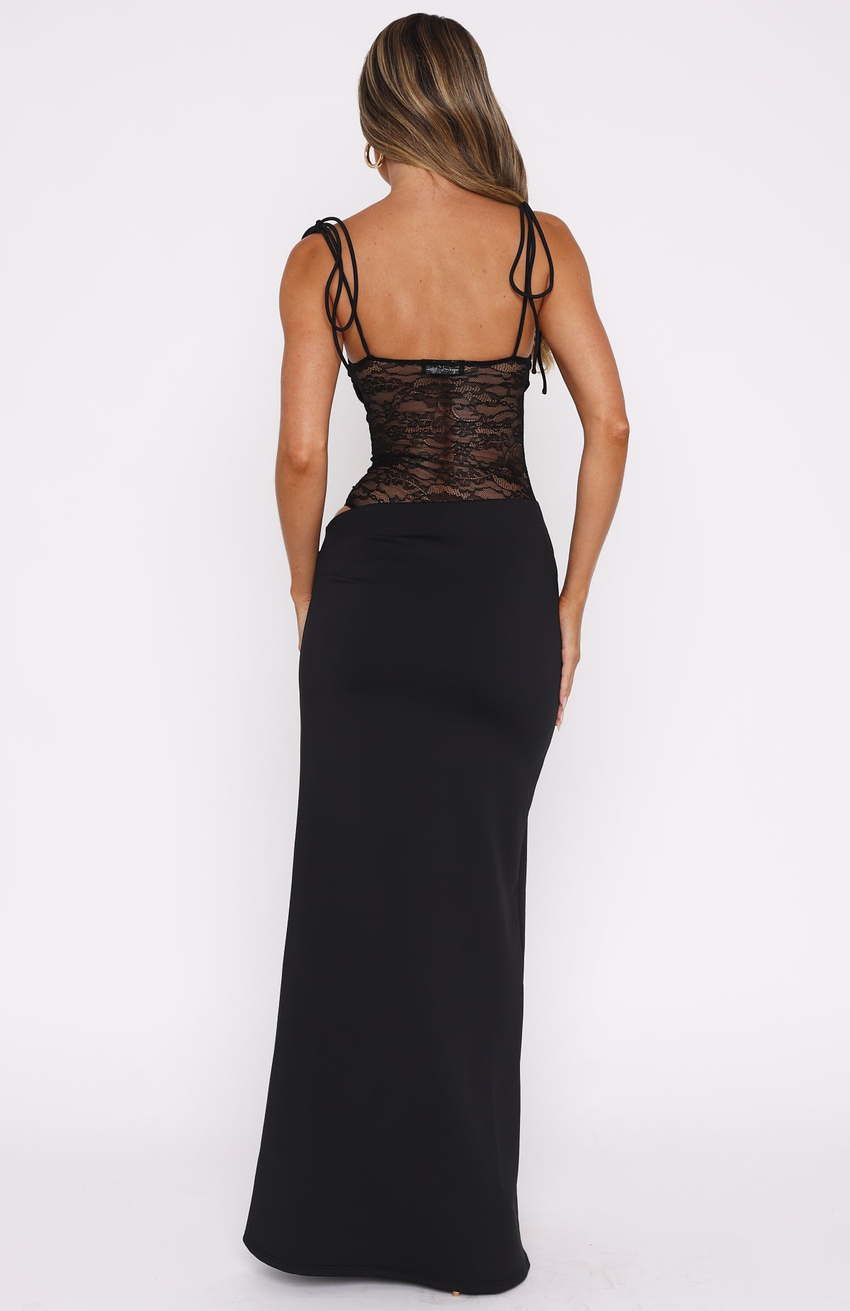 VANESSA - VESTIDO ENCAJE TIRANTES AJUSTABLES