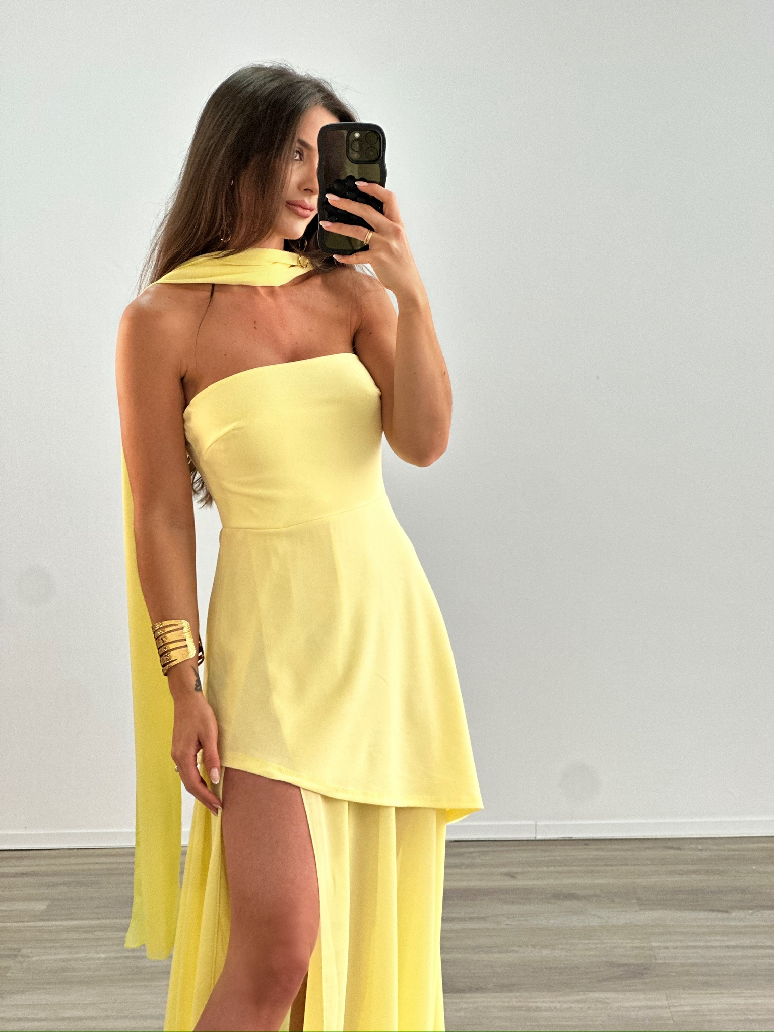 ELSA - VESTIDO LARGO PALABRA DE HONOR