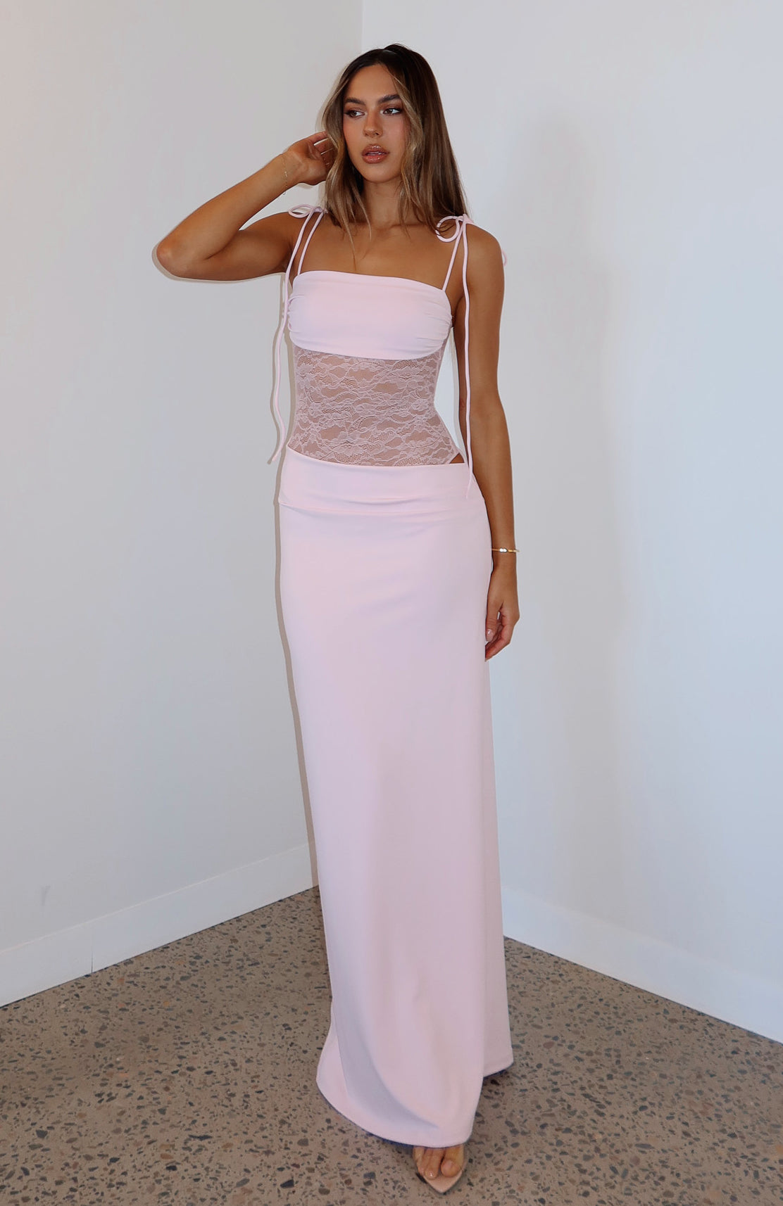 VANESSA - VESTIDO ENCAJE TIRANTES AJUSTABLES