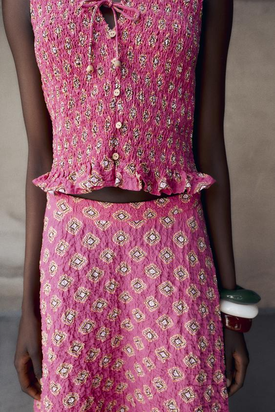BELISA - CONJUNTO TOP Y FALDA