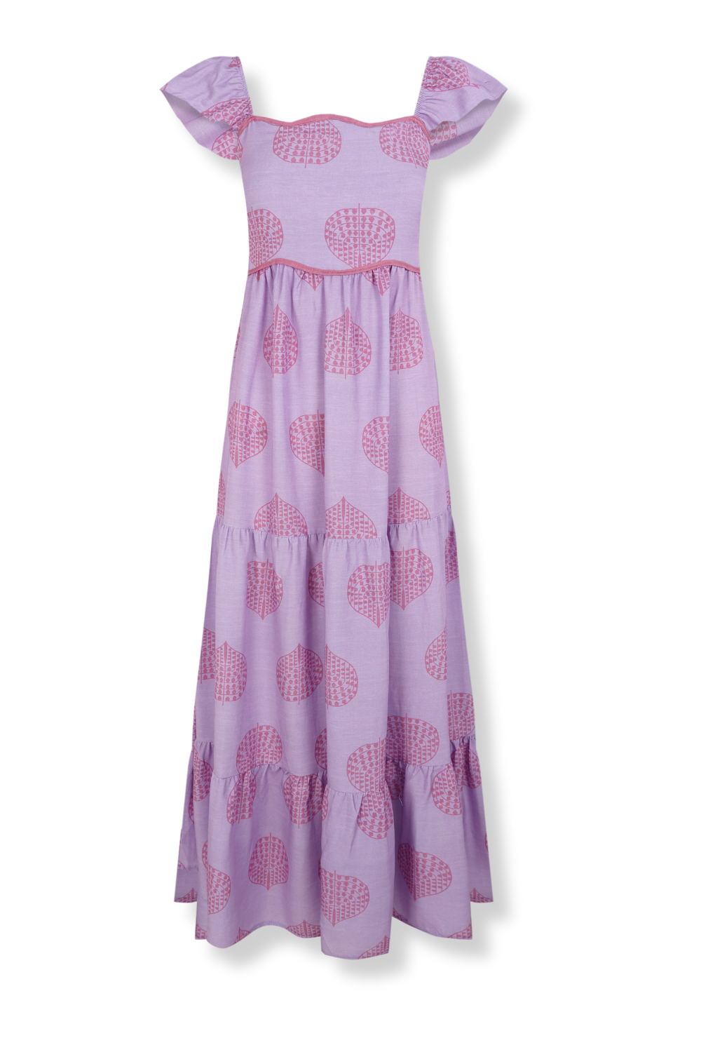 PRISCA - VESTIDO MIDI ESTAMPADO FLORAL
