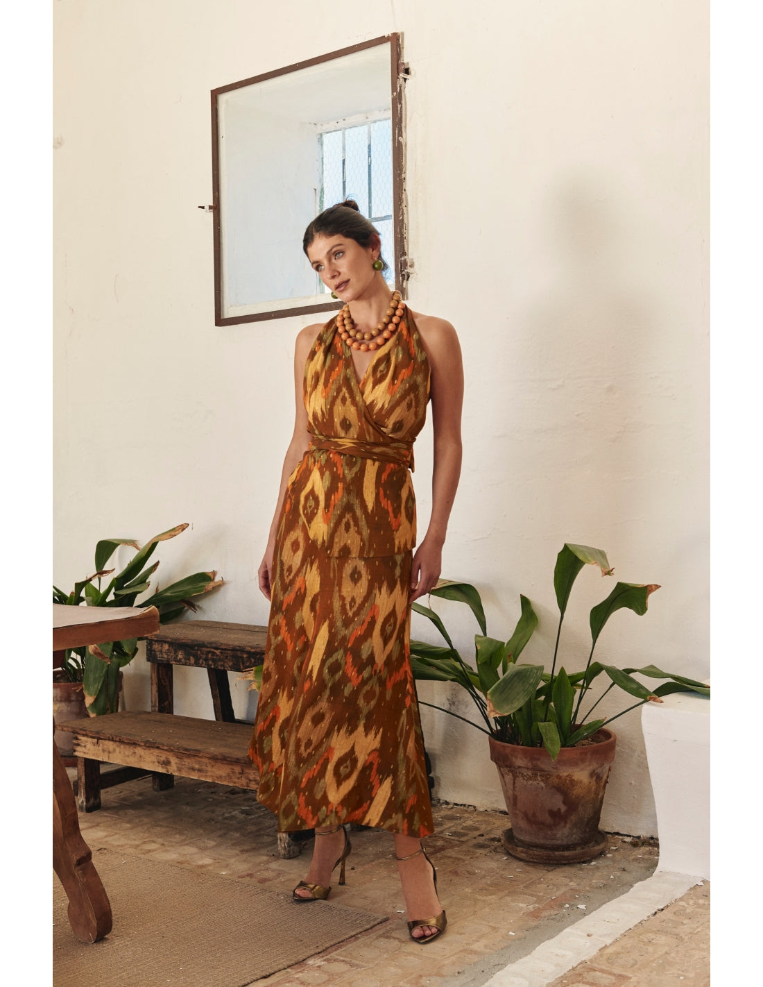 BENILDE - CONJUNTO TOP Y FALDA