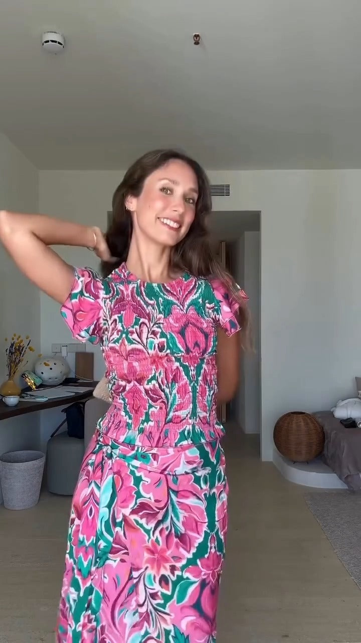 SORAYA - CONJUNTO TOP Y FALDA