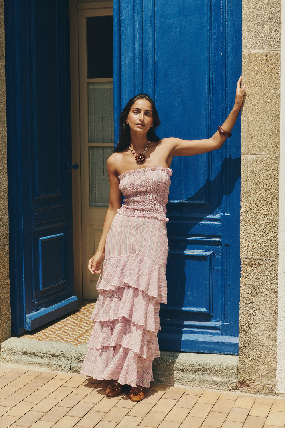 ROSA - CONJUNTO TOP Y FALDA