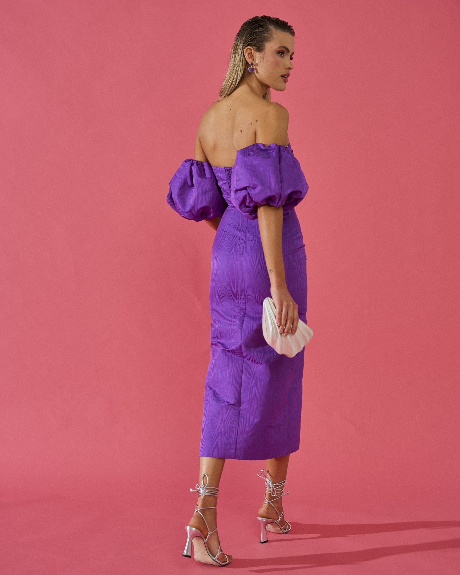 ALBA - VESTIDO CON MANGAS ABULLONADAS