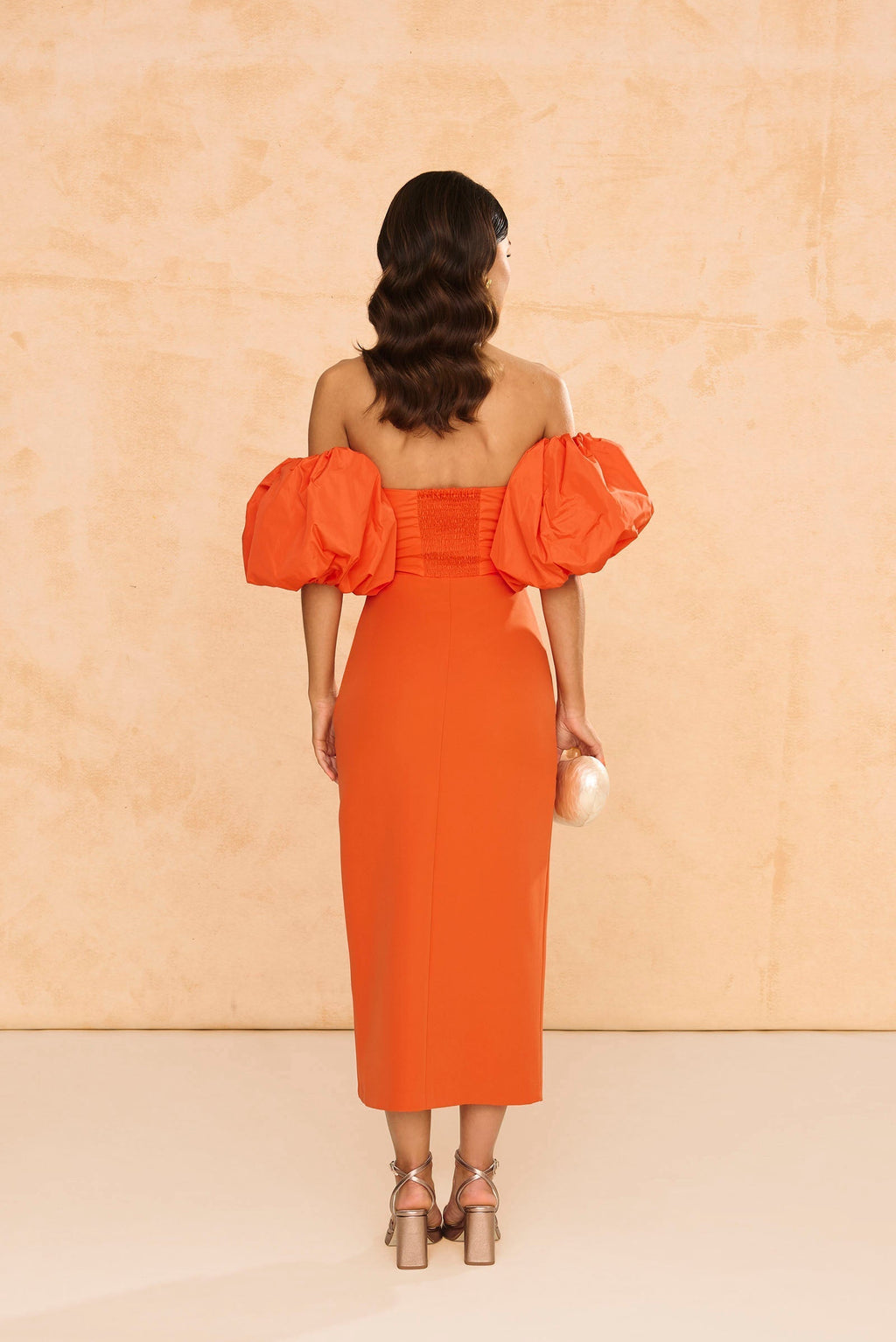 ALBA - VESTIDO CON MANGAS ABULLONADAS