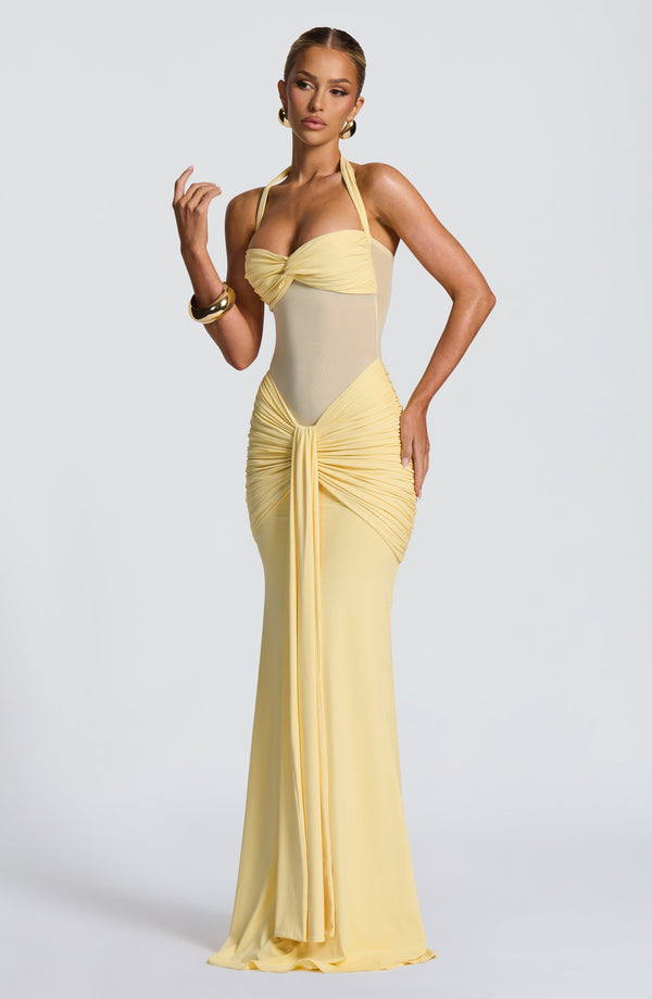 MARIAN - VESTIDO MAXI CON ESCOTE HALTER