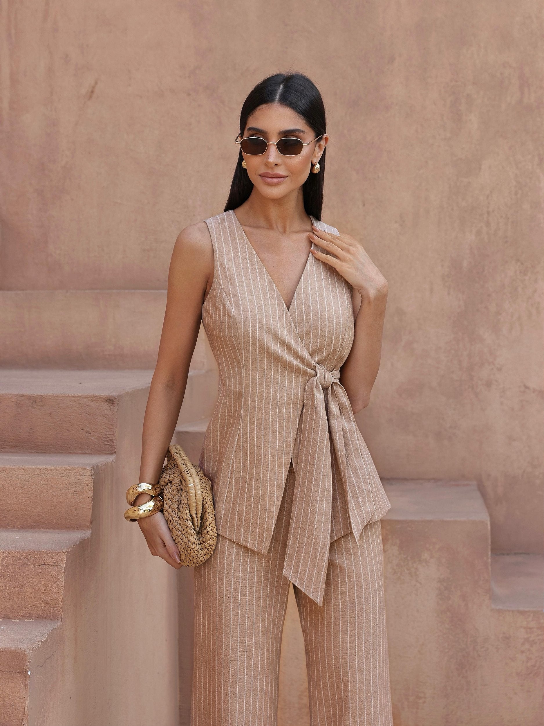 DELFINA - CONJUNTO CHALECO Y PANTALÓN