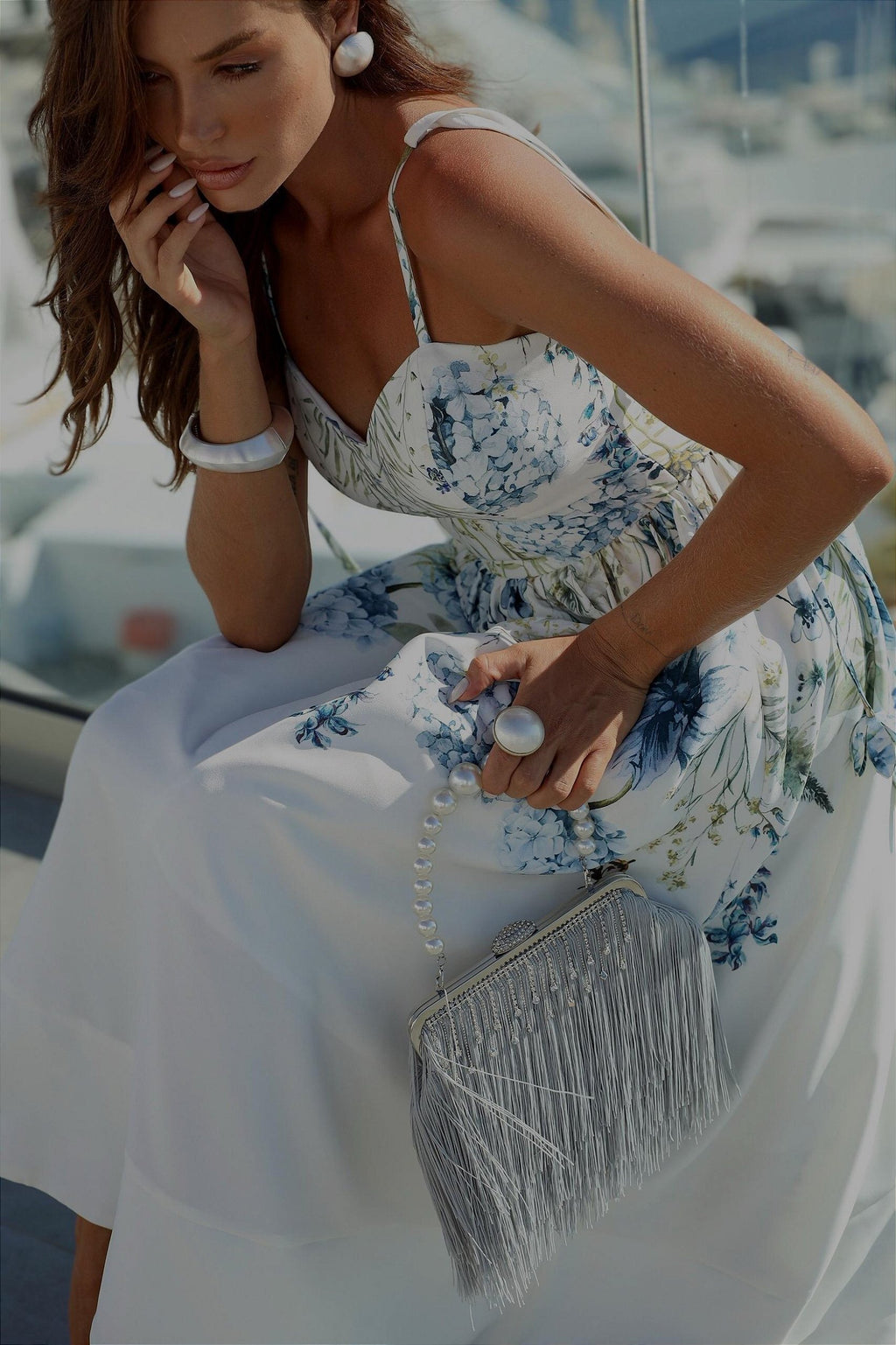 JACINTA - VESTIDO MIDI FLORAL TIRANTES FINOS